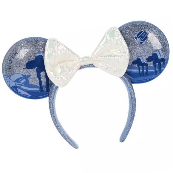 Disney Parks Star Wars Hoth Ears Headband Blue White - NEW - Picture 2 of 3
